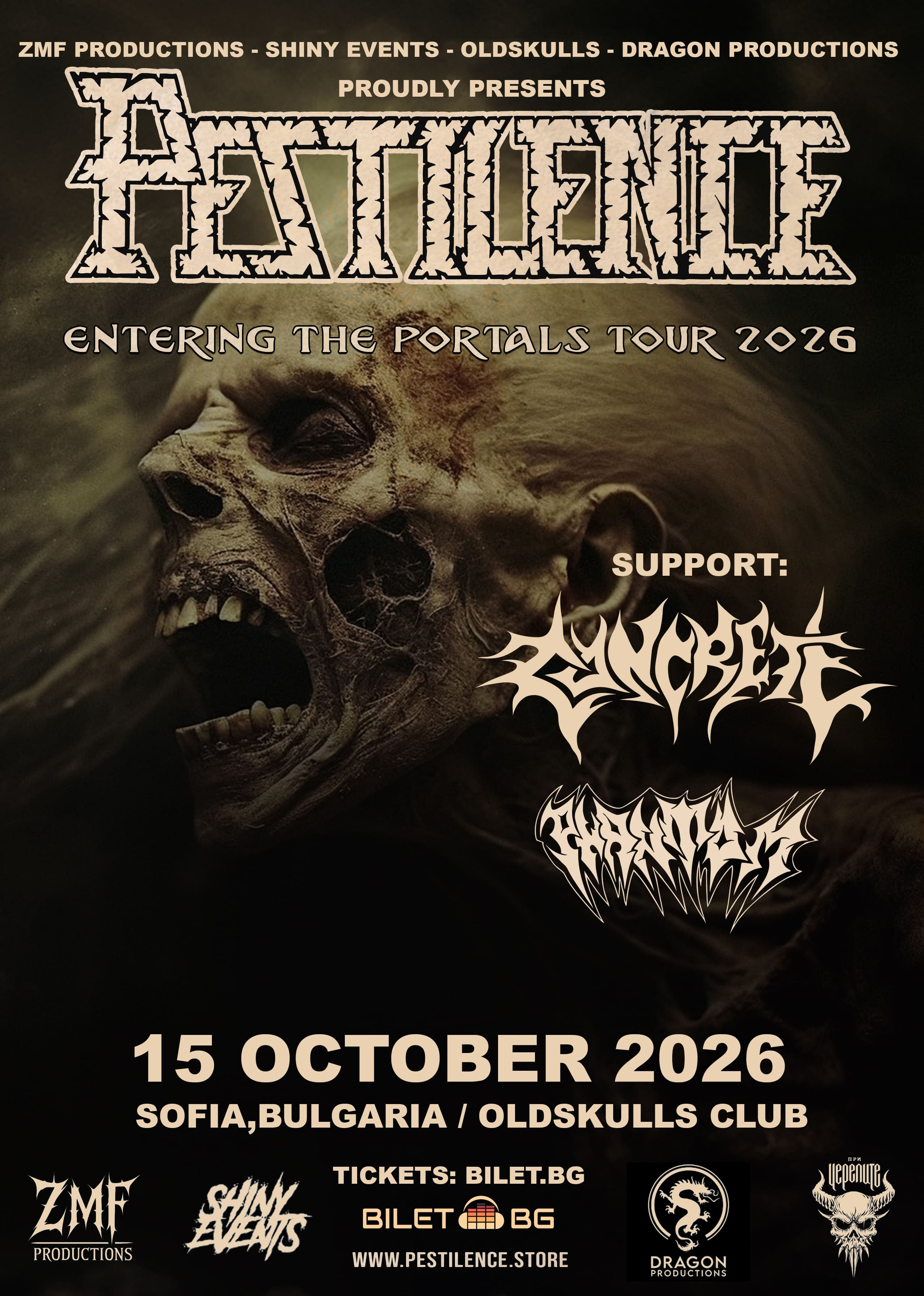 PESTILENCE - Първо хедлайнерско шоу в България