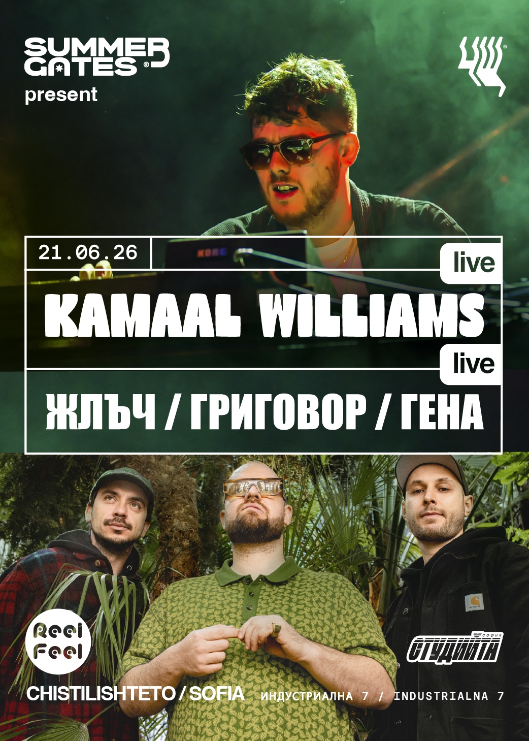 Жлъч /  Григовор / Гена + Kamaal Williams Live + Henry Wu