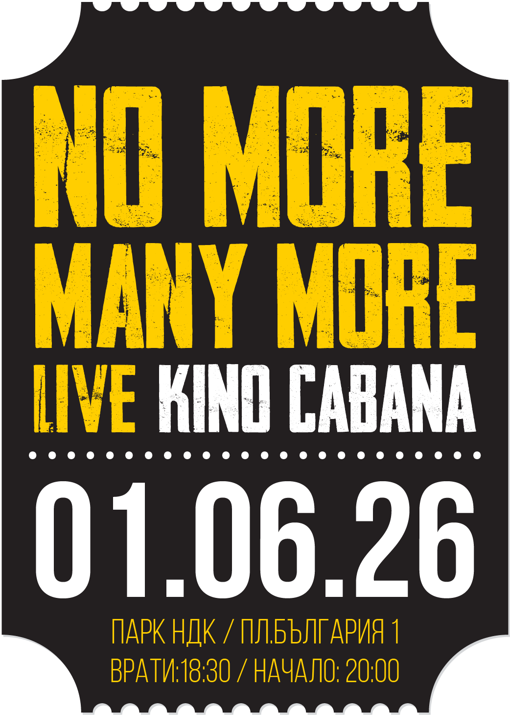 No More Many More Live Kino Cabana