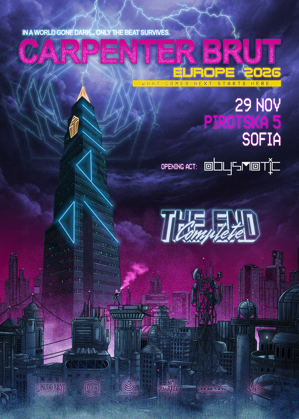 CARPENTER BRUT live in Sofia | 29.11
