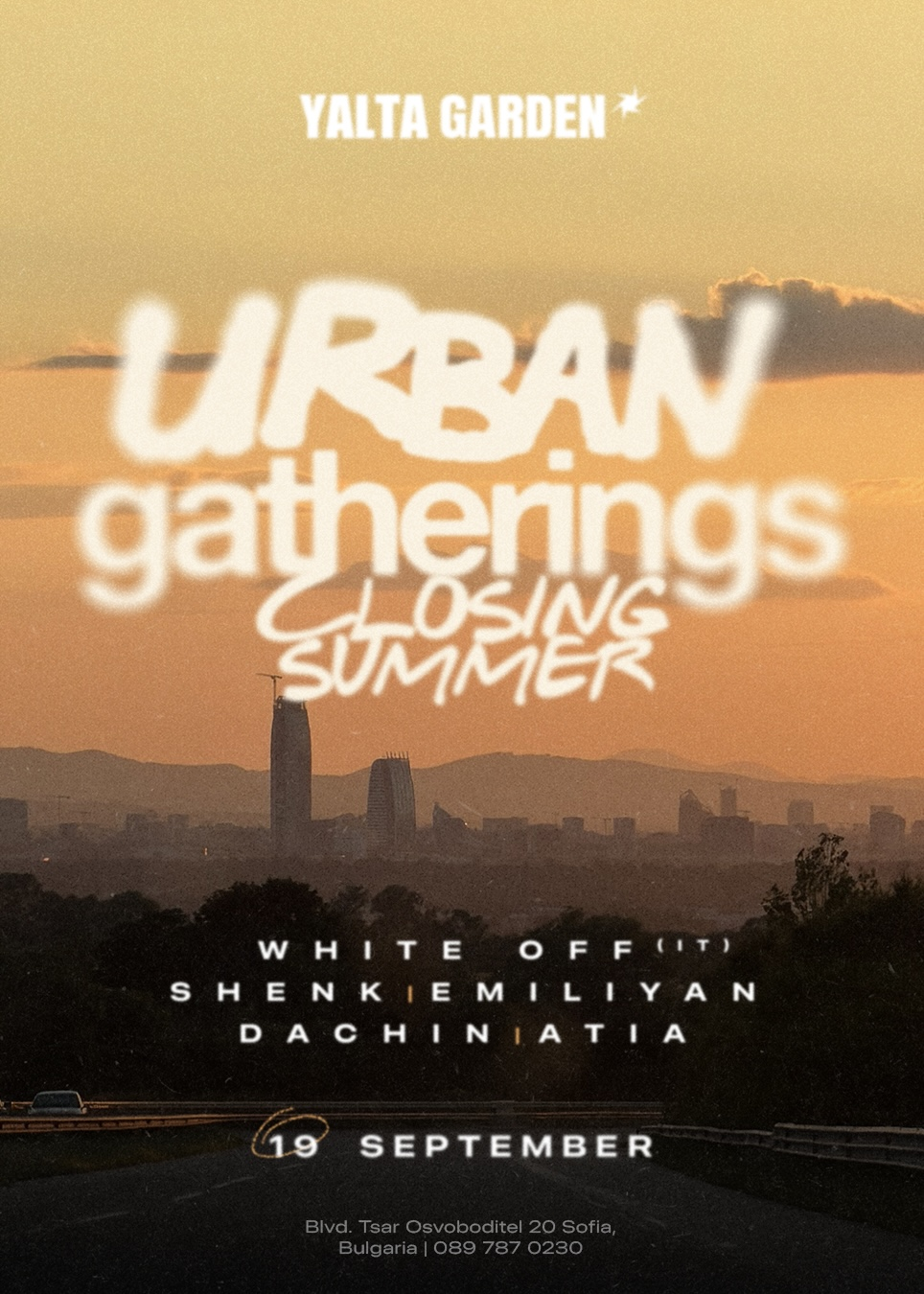 Closing Summer with White Off at Yalta garden