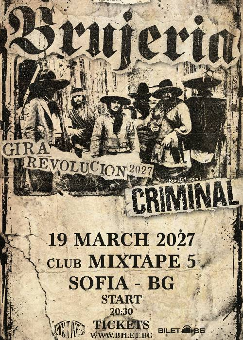 BRUJERIA & CRIMINAL live in Sofia