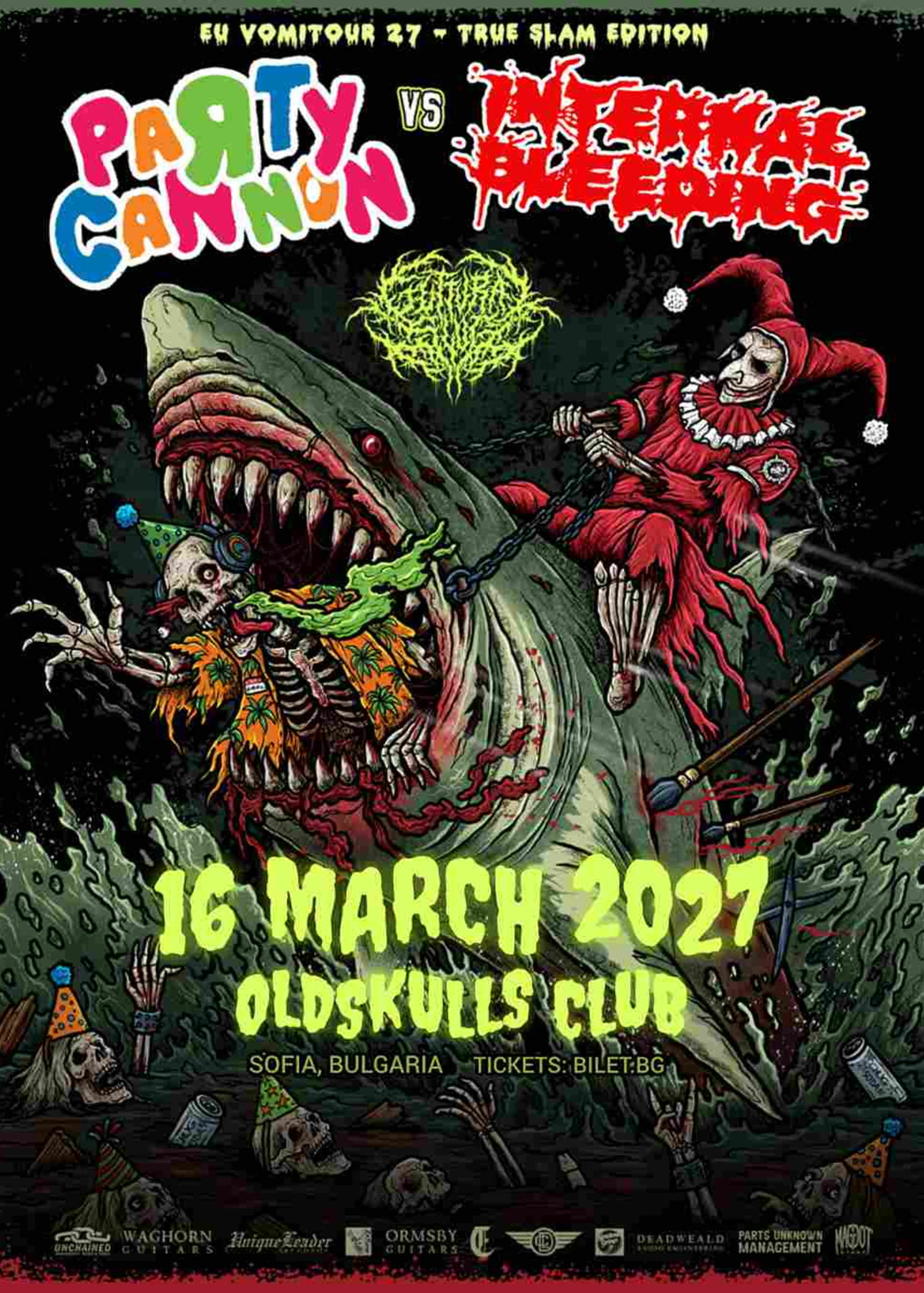 INTERNAL BLEEDING (USA) x PARTY CANNON (UK)