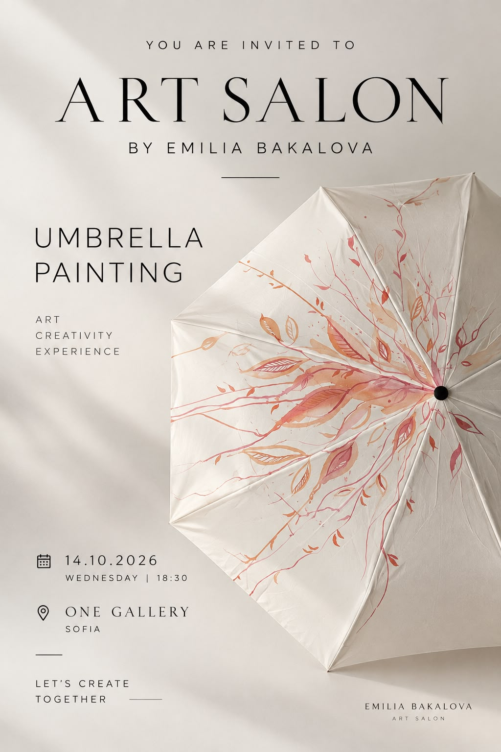 Umbrella Painting / ART SALON : Нарисувай своя арт чадър
